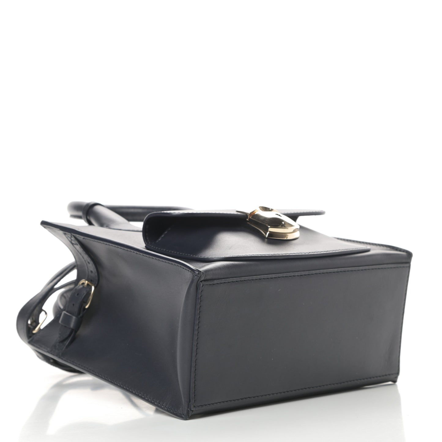 Calfskin Padlock Mini All Afternoon Tote Bleu Nuit