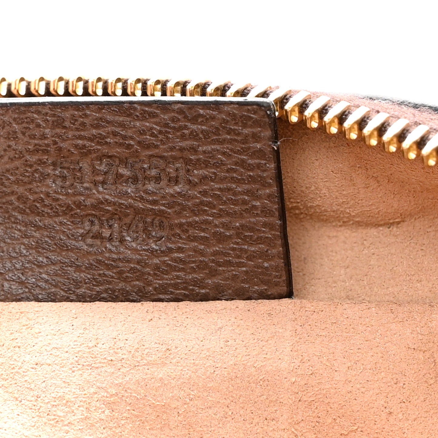 GG Supreme Monogram Large Ophidia Pouch Clutch Brown
