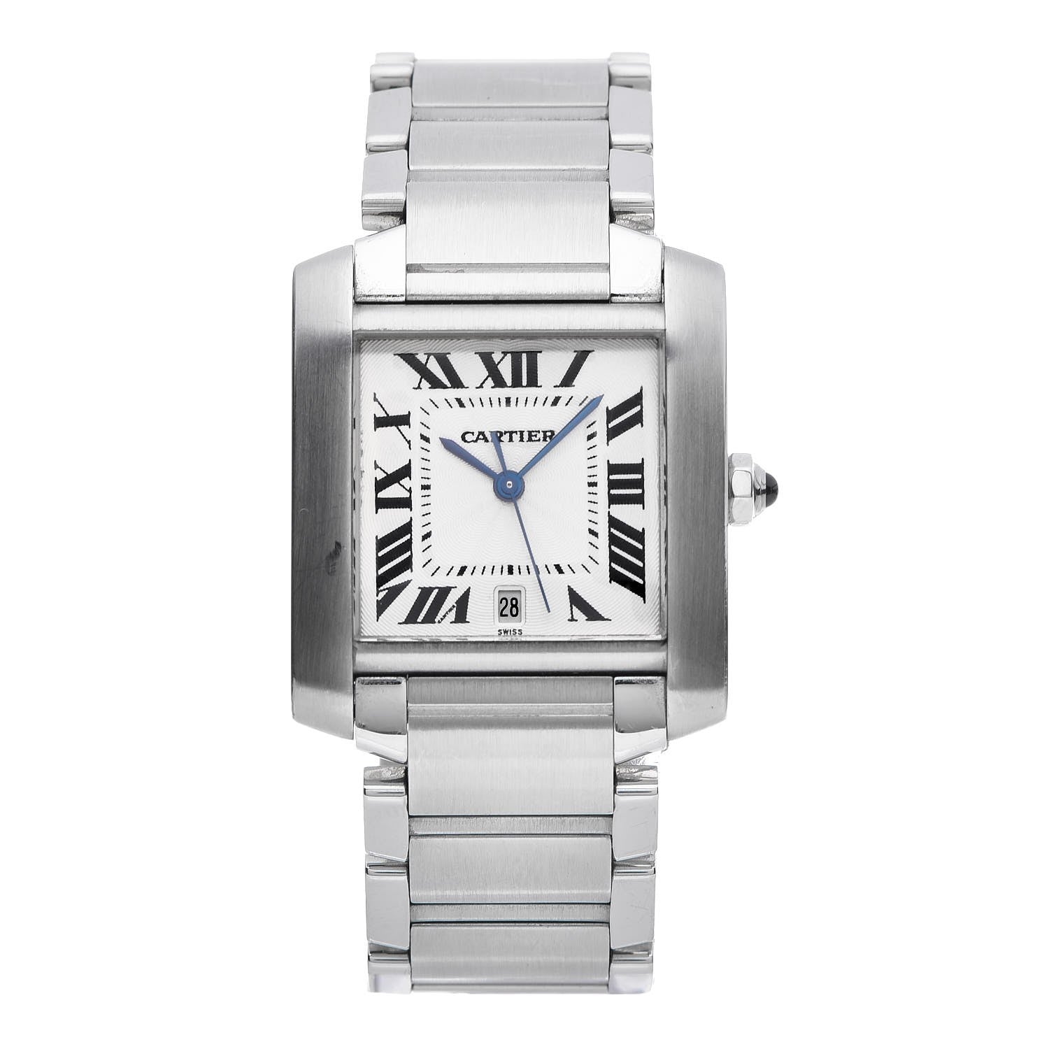 Cartier Stainless Steel 28mm Tank Francaise Automatic Watch 1 of 16