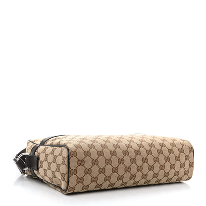 Gucci Monogram Dollar Calfskin Large Camera Case Beige Ebony Testa di Moro Marrone Scuro 3 of 9