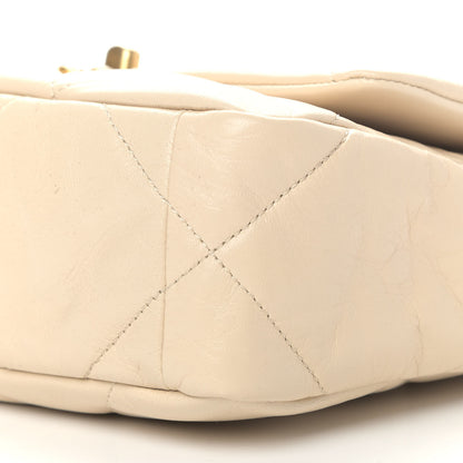 Chanel Goatskin Quilted Medium Chanel 19 Flap Beige 8 of 9