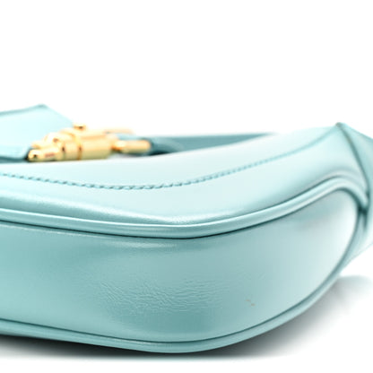 Gucci Boarded Dyana Lux Calfskin Mini Jackie 1961 Hobo Dusty Azure 10 of 10