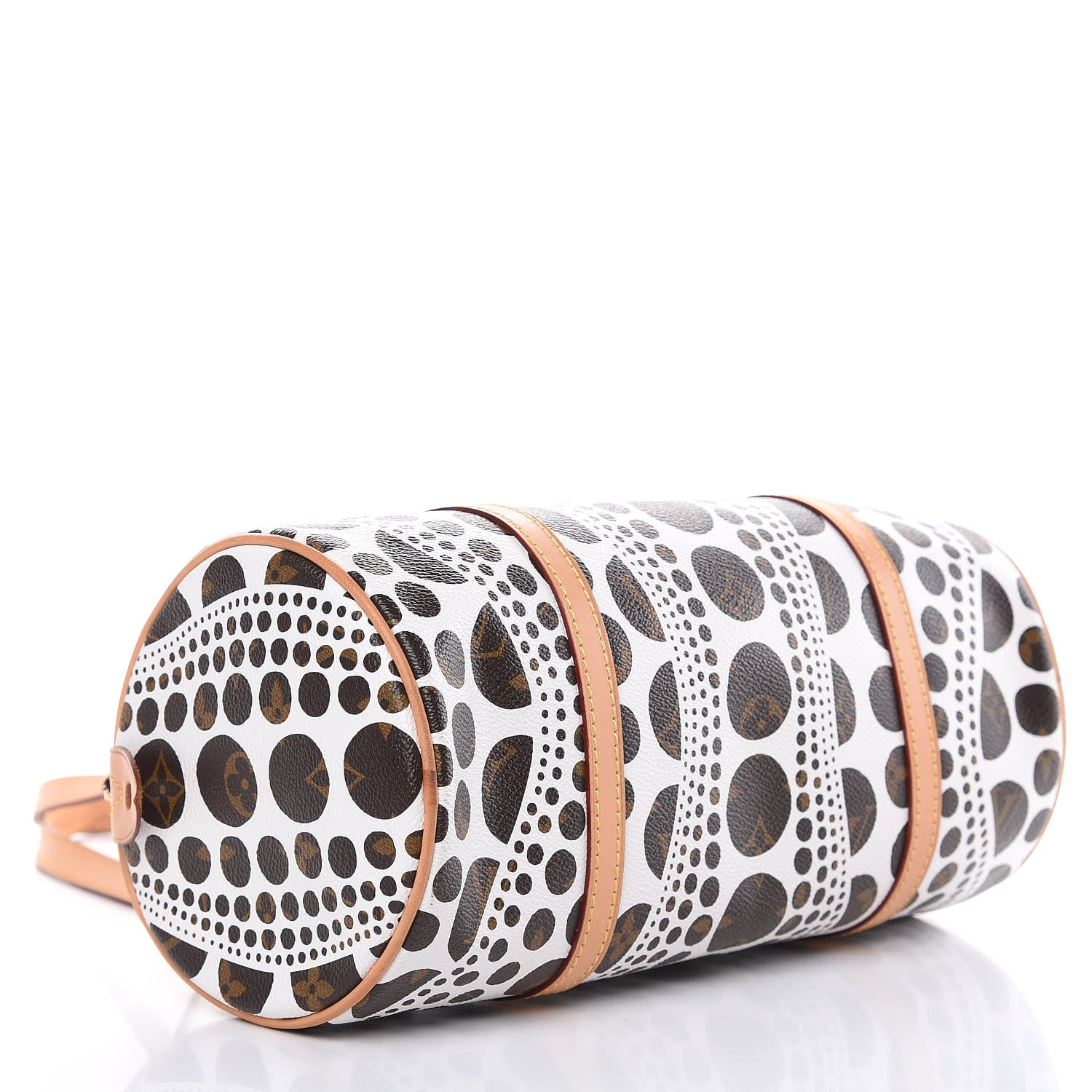Louis Vuitton Monogram Kusama Pumpkin Dots Papillon 30 White 4 of 14