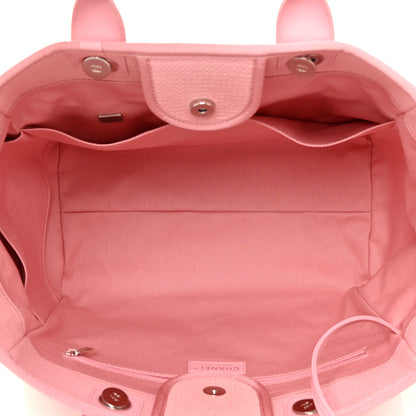 Chanel Mixed Fibers Medium Deauville Tote Pink 5 of 10