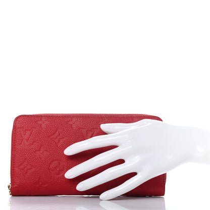 Louis Vuitton Empreinte Zippy Wallet Scarlet 2 of 7