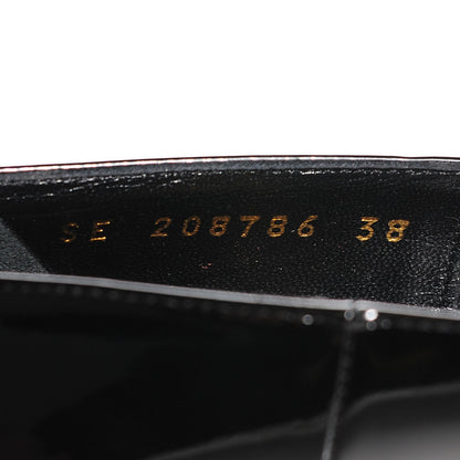 Saint Laurent Vitello Vernice Tribtoo Two 105 Platform Pumps 38 Nero Black 8 of 8
