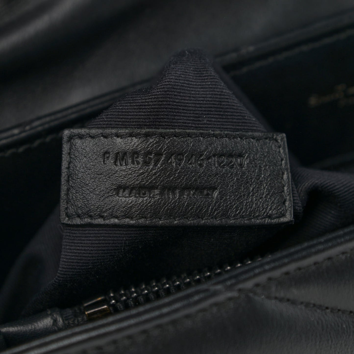 Calfskin Y Quilted Monogram Medium Loulou Chain Satchel Black