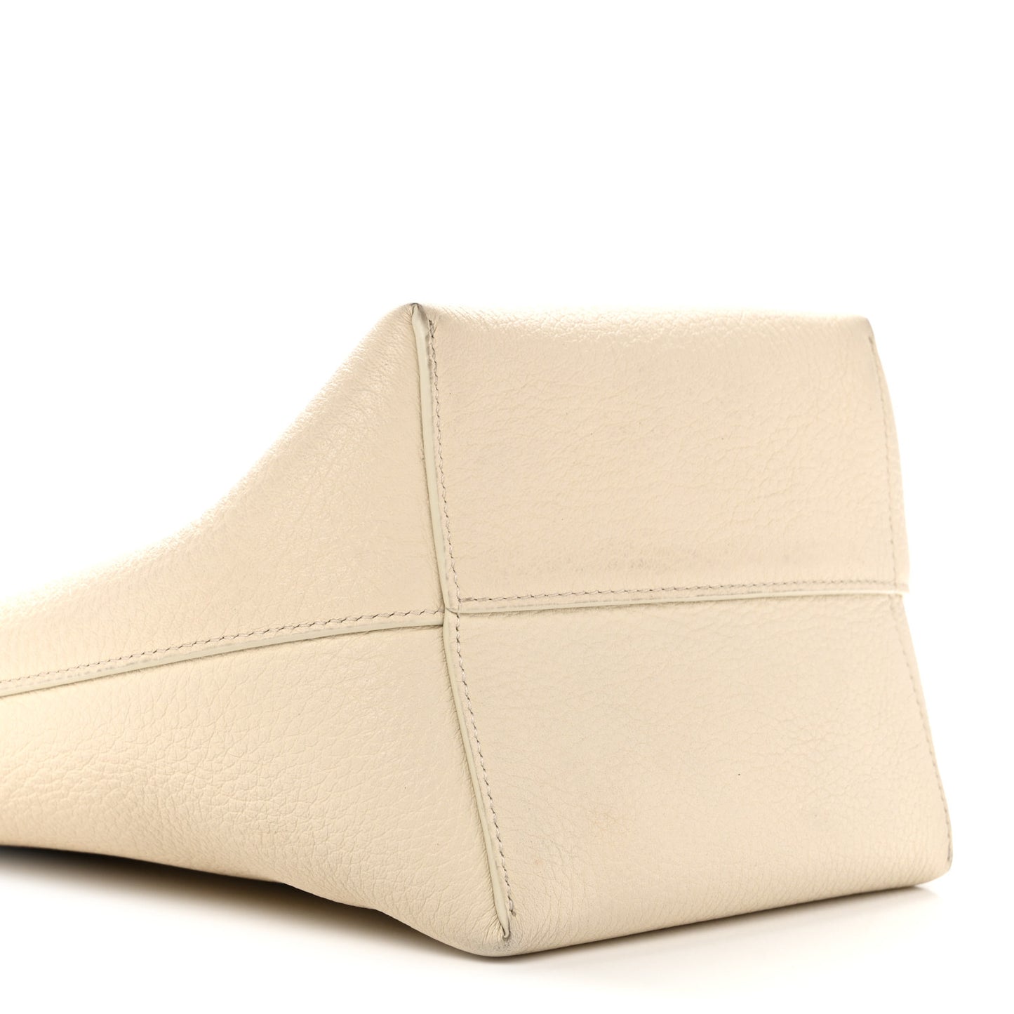 Grained Calfskin Small N/S Park Tote Ivory