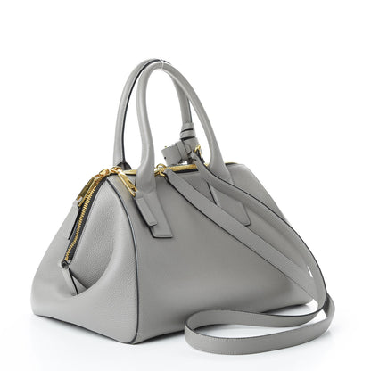 Marc Jacobs Textured Calfskin Small Incognito Satchel Grey 4 of 9