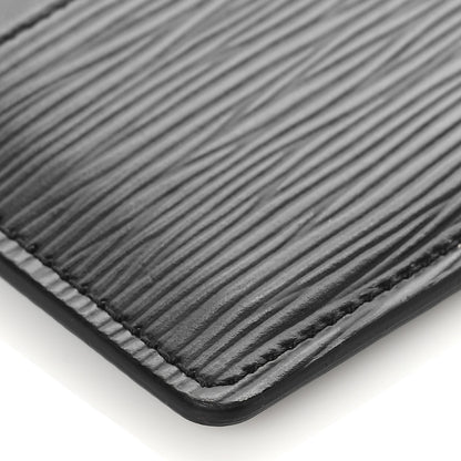 Louis Vuitton Epi Card Holder Black 7 of 8