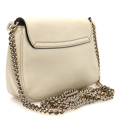 Gucci Pebbled Calfskin Small Soho Flap Crossbody Off White 3 of 10