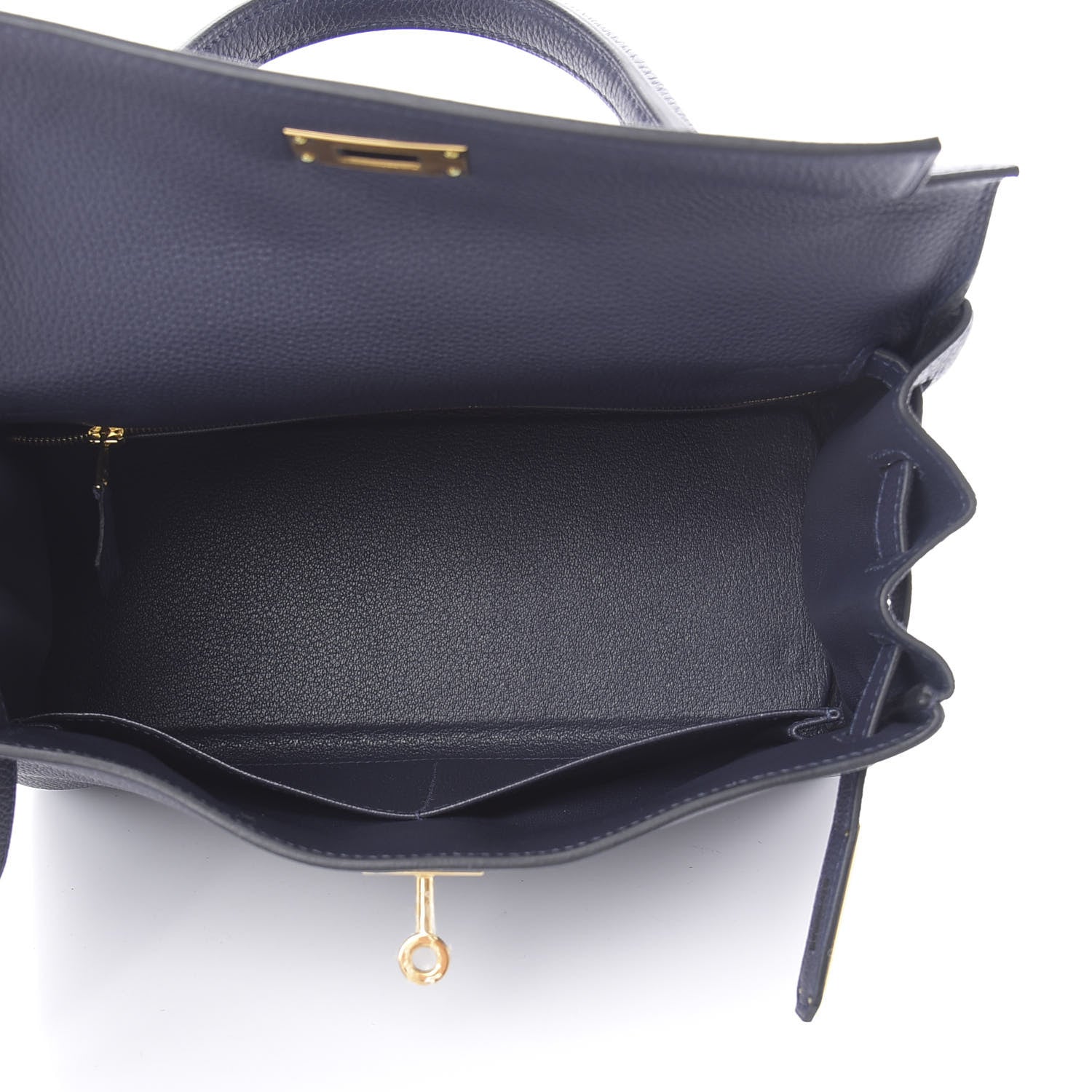 Hermes Togo Kelly Retourne 28 Bleu Nuit 5 of 11