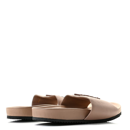 Saint Laurent Lambskin Joan Slide Sandals 37 Nude 4 of 12