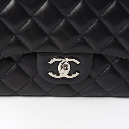 Chanel Lambskin Quilted Maxi Double Flap Black 17 of 17