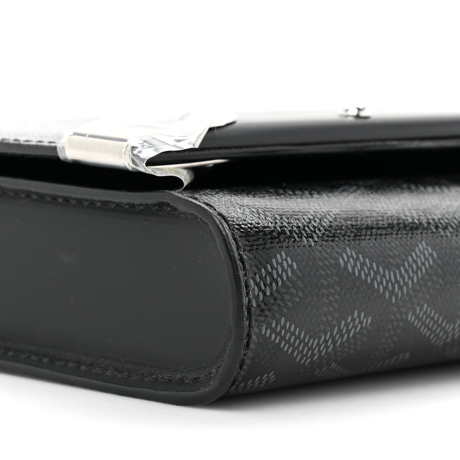 Goyard Goyardine Monte Carlo Bois Clutch With Strap Jet Black 8 of 9