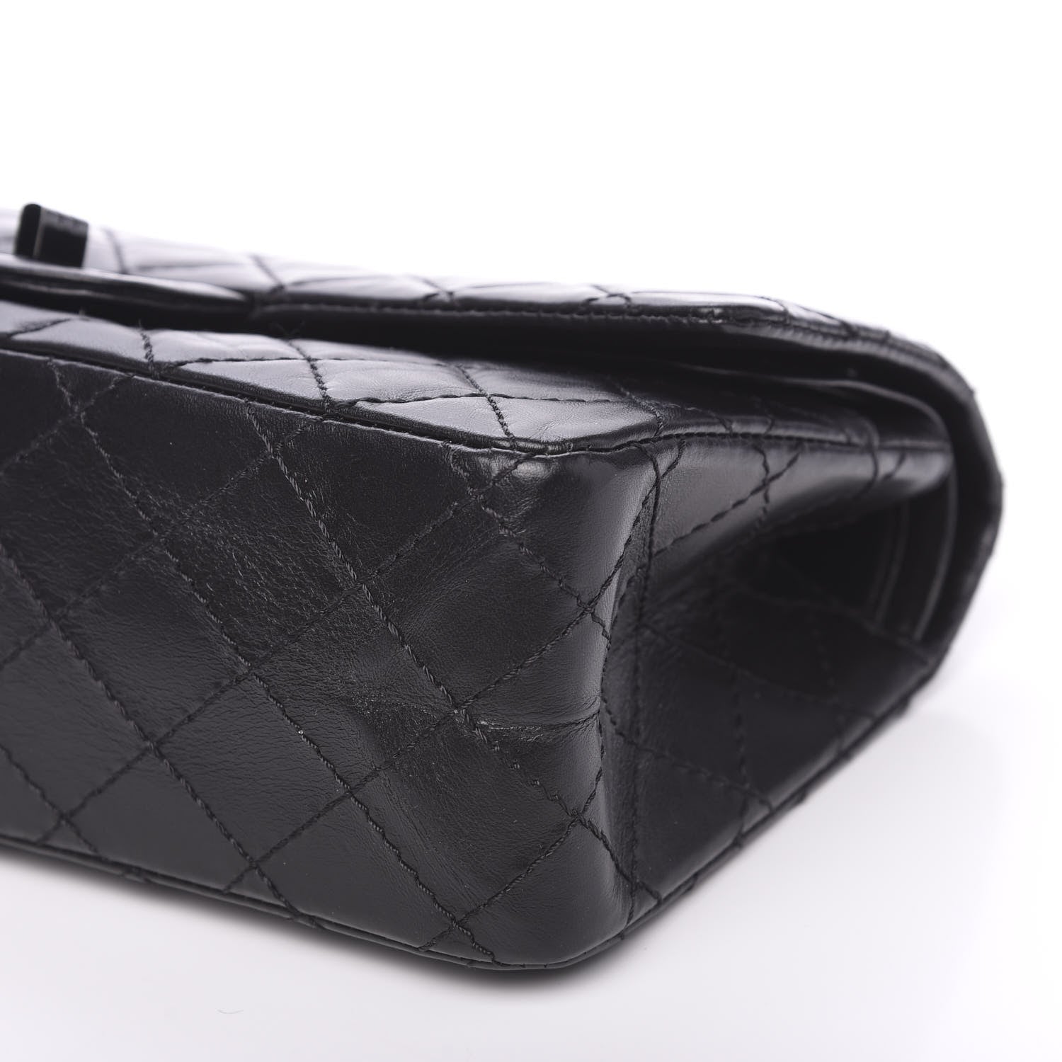 Chanel Aged Calfskin Quilted 2.55 Reissue 225 Flap So Black 8 of 10