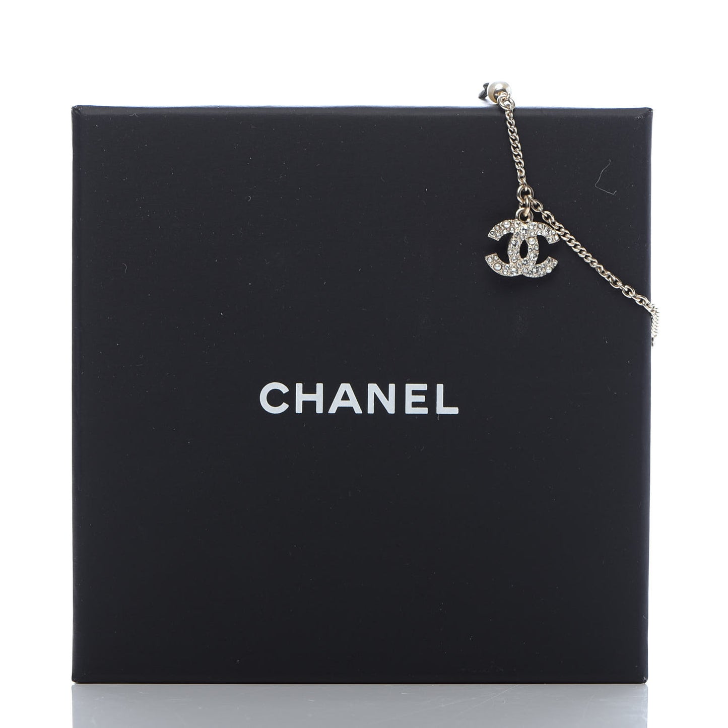 Pearl Crystal CC Bracelet Gold