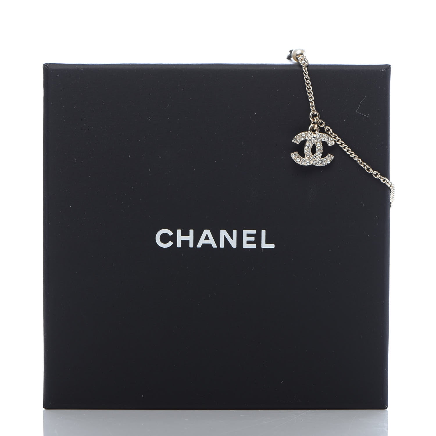 Chanel Pearl Crystal CC Bracelet Gold 5 of 5