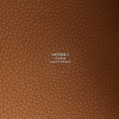 Hermes Taurillon Clemence Swift Picotin Lock 26 GM Caramel 6 of 9