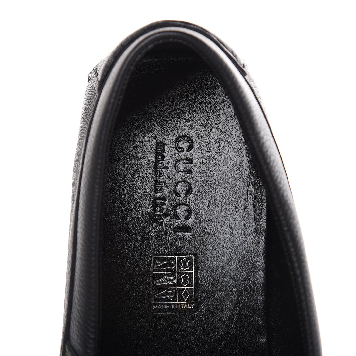 Calfskin Web Mens Driver Loafers 12 Black