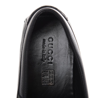 Gucci Calfskin Web Mens Driver Loafers 12 Black 7 of 9