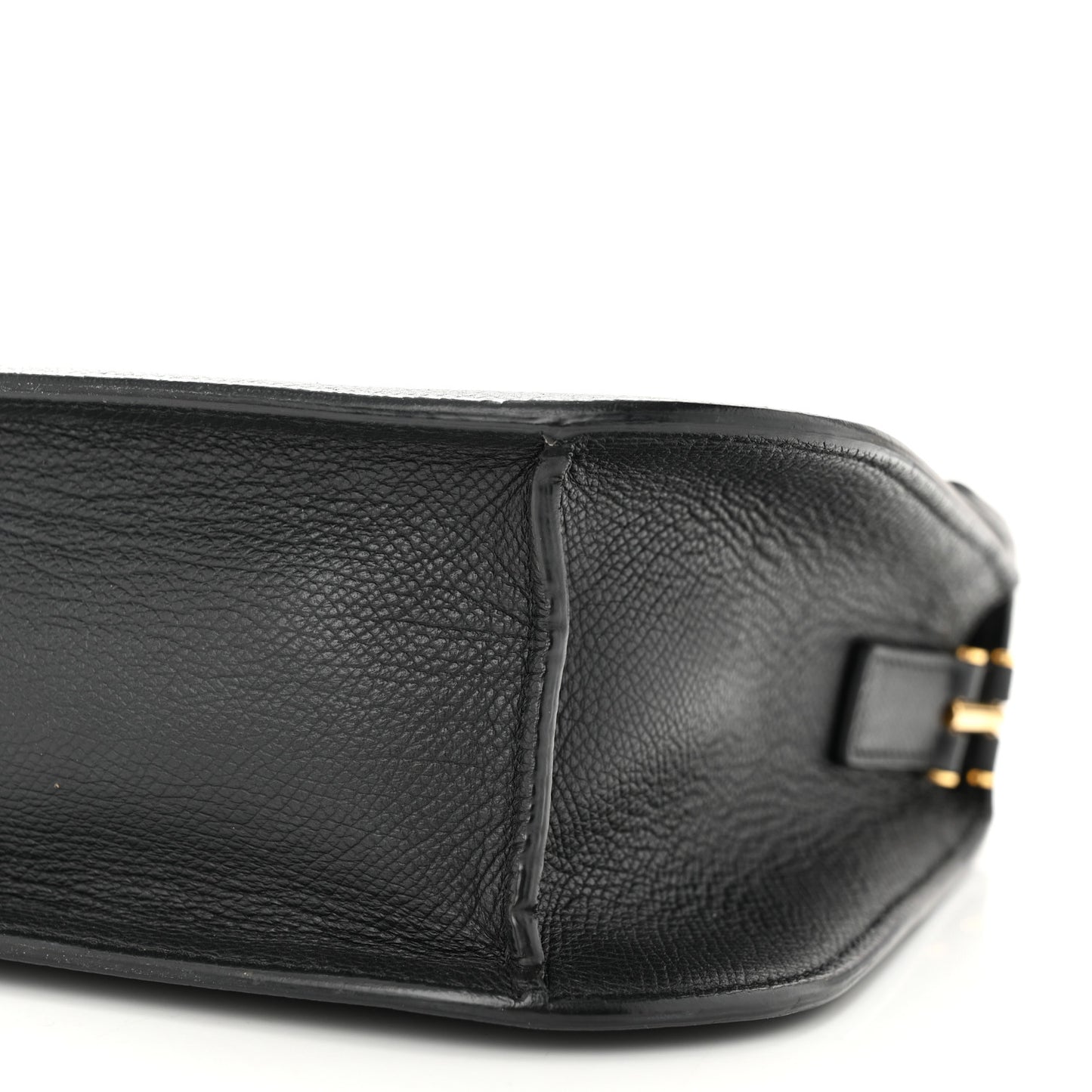 Calfskin Small T Clasp Tara Crossbody Bag Black