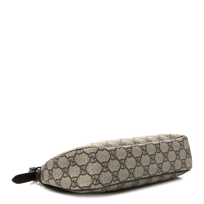Gucci GG Supreme Monogram Textured Dollar Calfskin Small Ophidia Hobo Beige Ebony New Acero 4 of 10