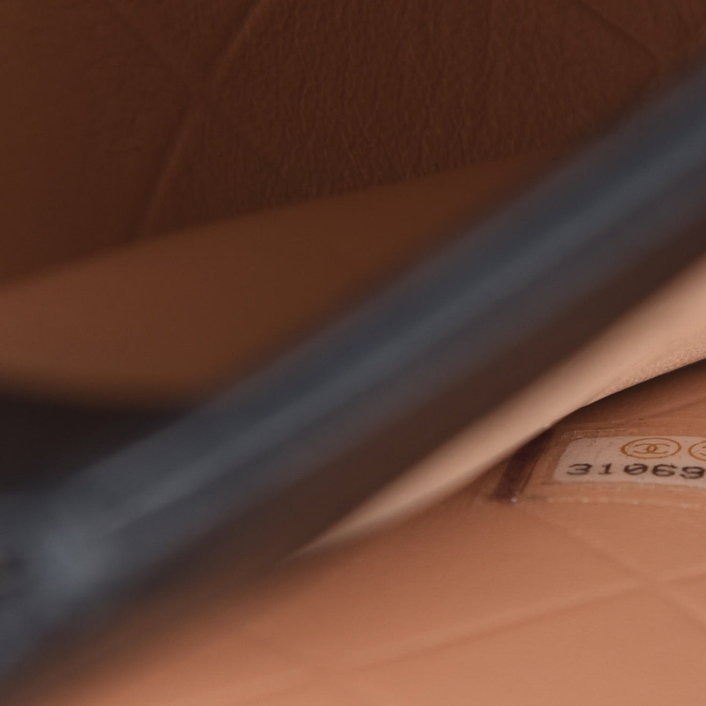 Calfskin Quilted Moon Messenger Black