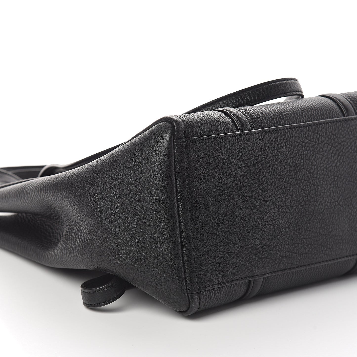 Grained Calfskin The Tag Tote Black