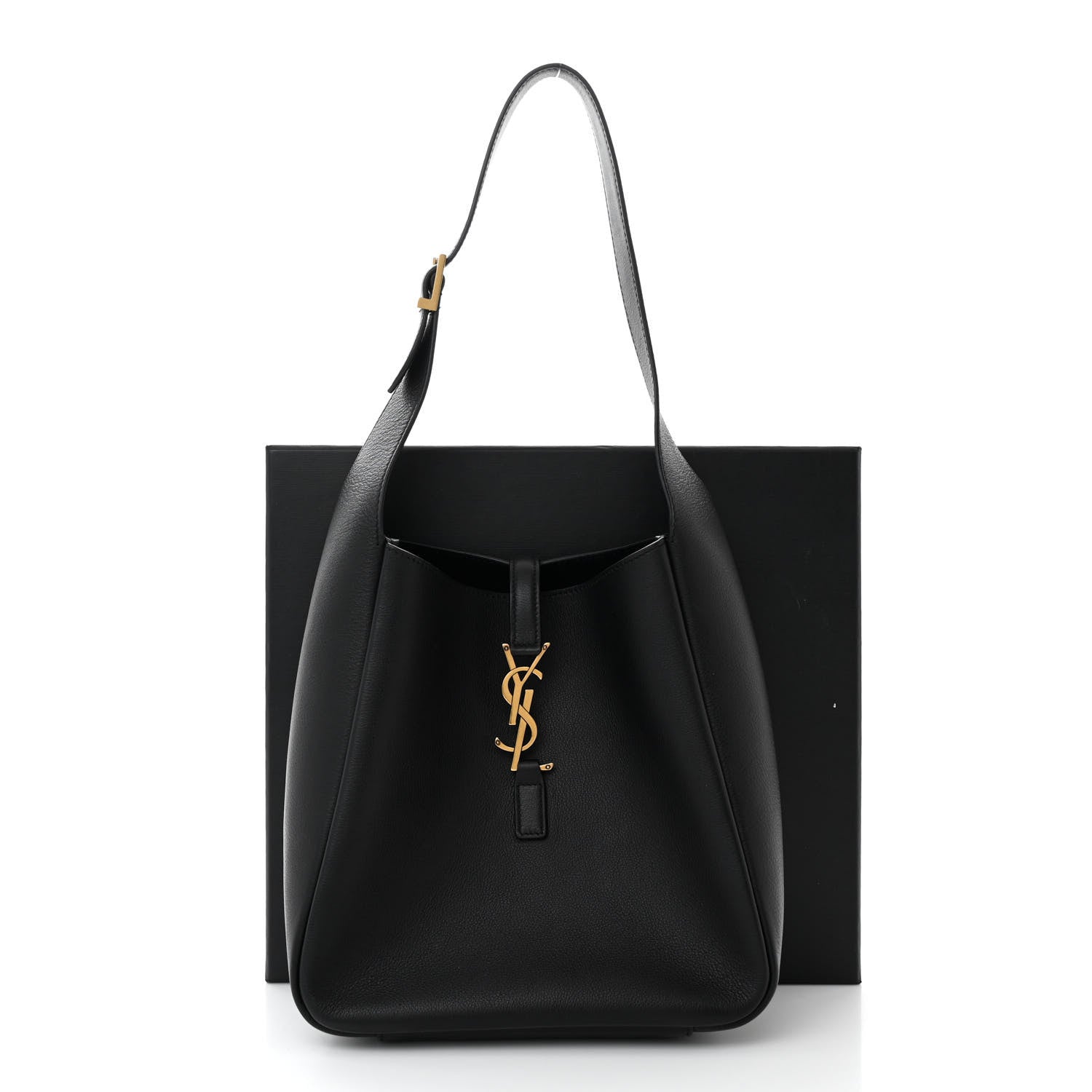 Saint Laurent Smooth Calfskin Small Le 5 A 7 Soft Hobo Black 11 of 11