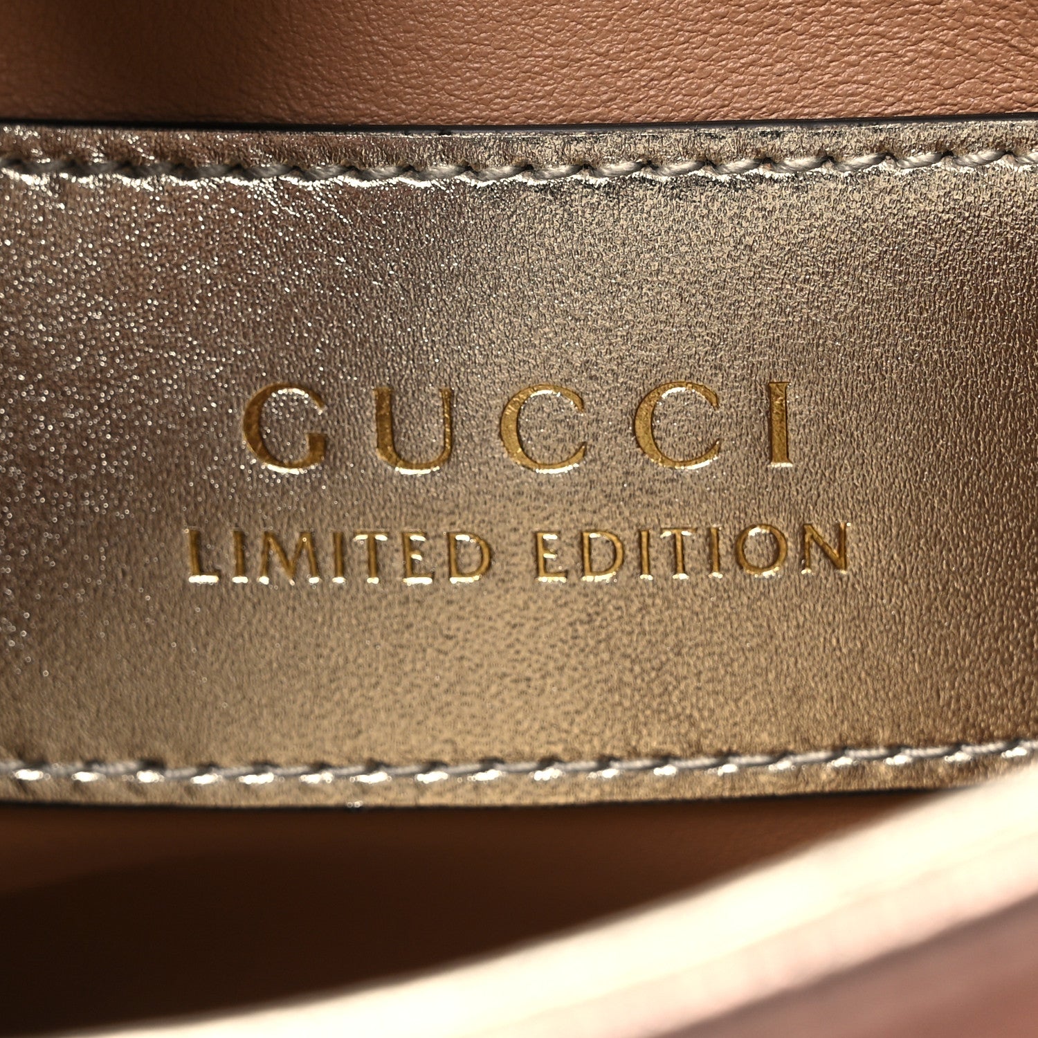 Gucci Metallic Faded Nappa Mini Jackie 1961 Copper 6 of 12