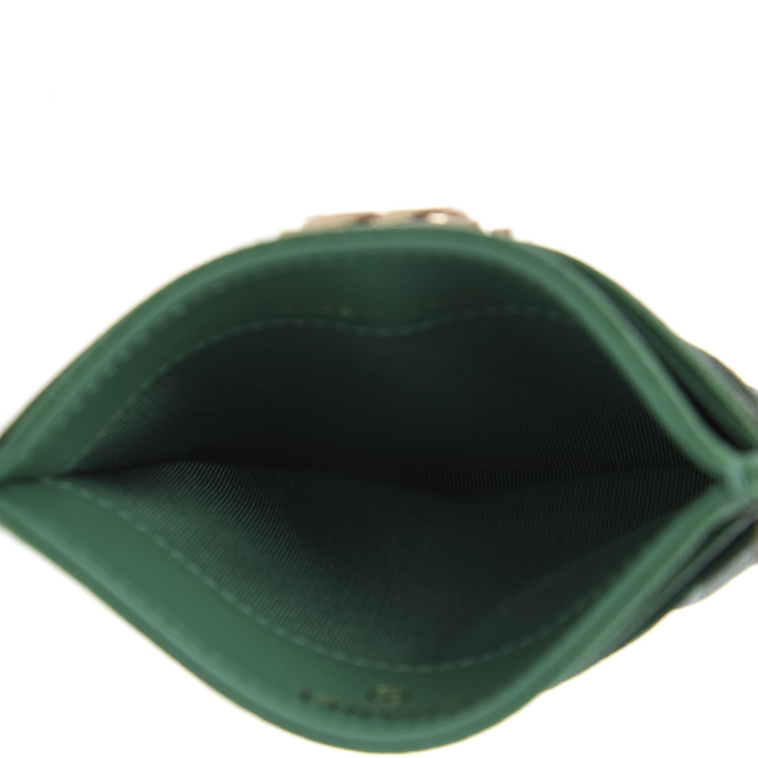Chanel Caviar Quilted Boy Card Holder Green 5 of 9