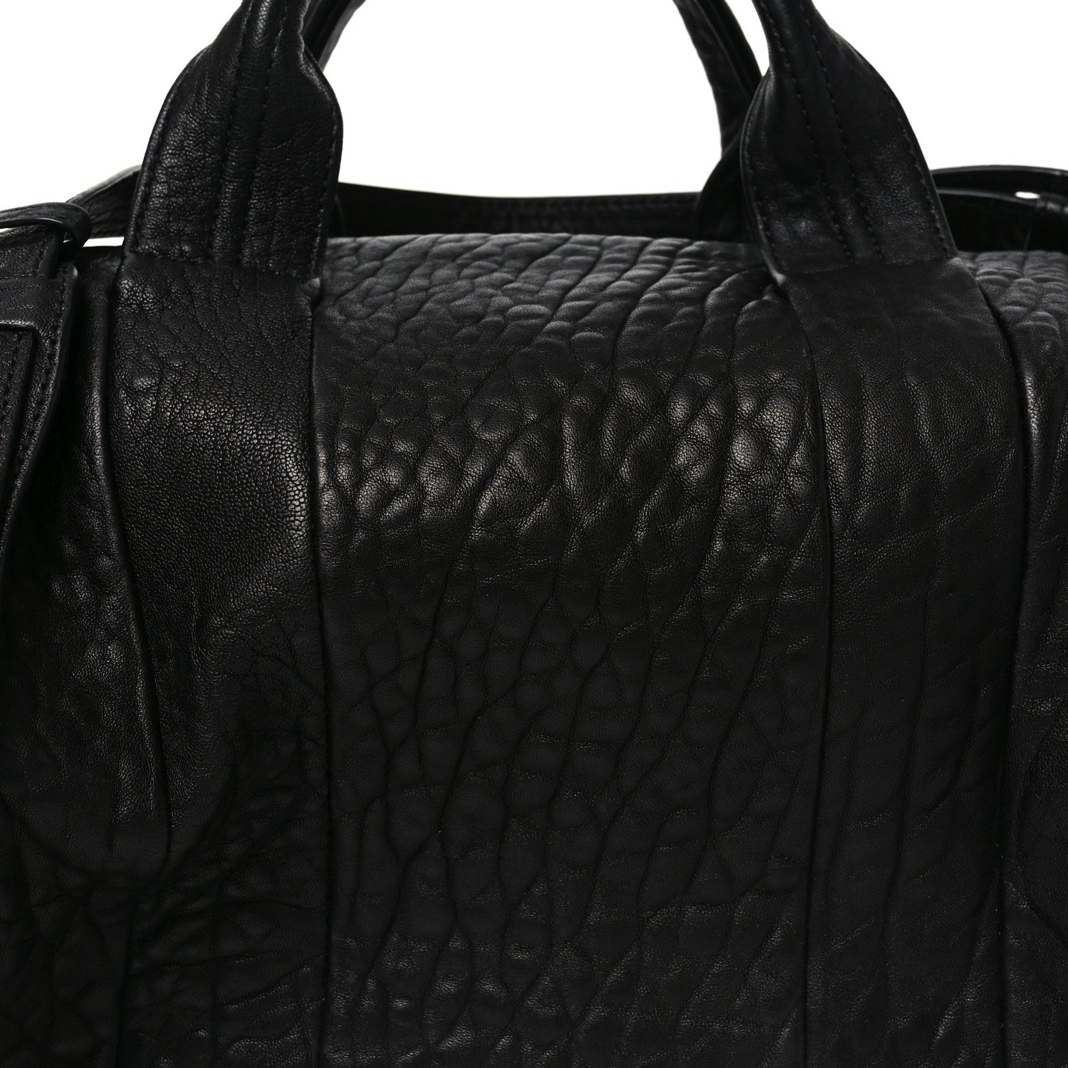 Alexander Wang Pebbled Lambskin Rockie Black Antique Brass Hardware 7 of 9
