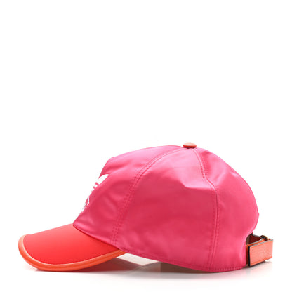 Gucci X ADIDAS Satin Trefoil Logo MC Rolly Baseball Hat Fuxia Red 4 of 10