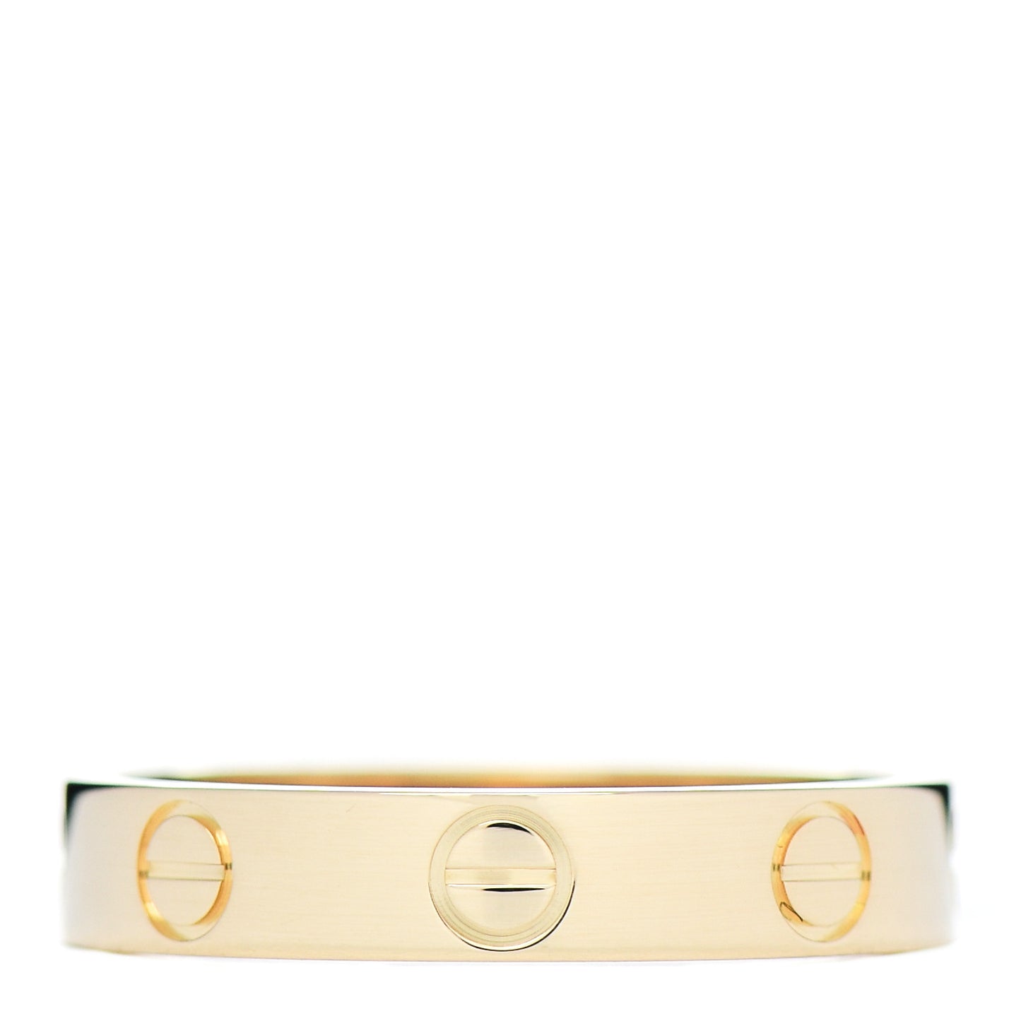 18K Yellow Gold 3.5mm LOVE Wedding Band Ring 52 6