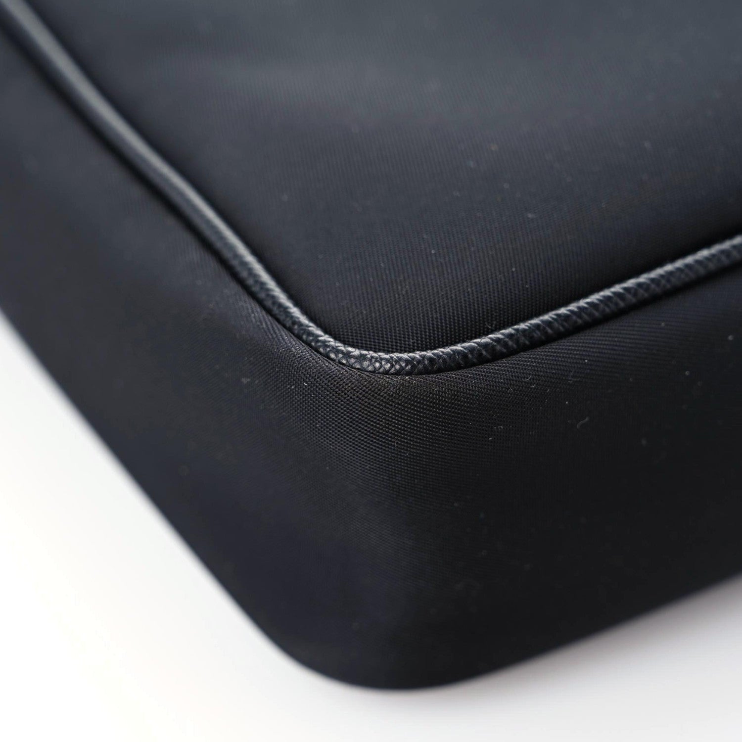 Prada Nylon Flat Messenger Bag Black Yellow 7 of 14