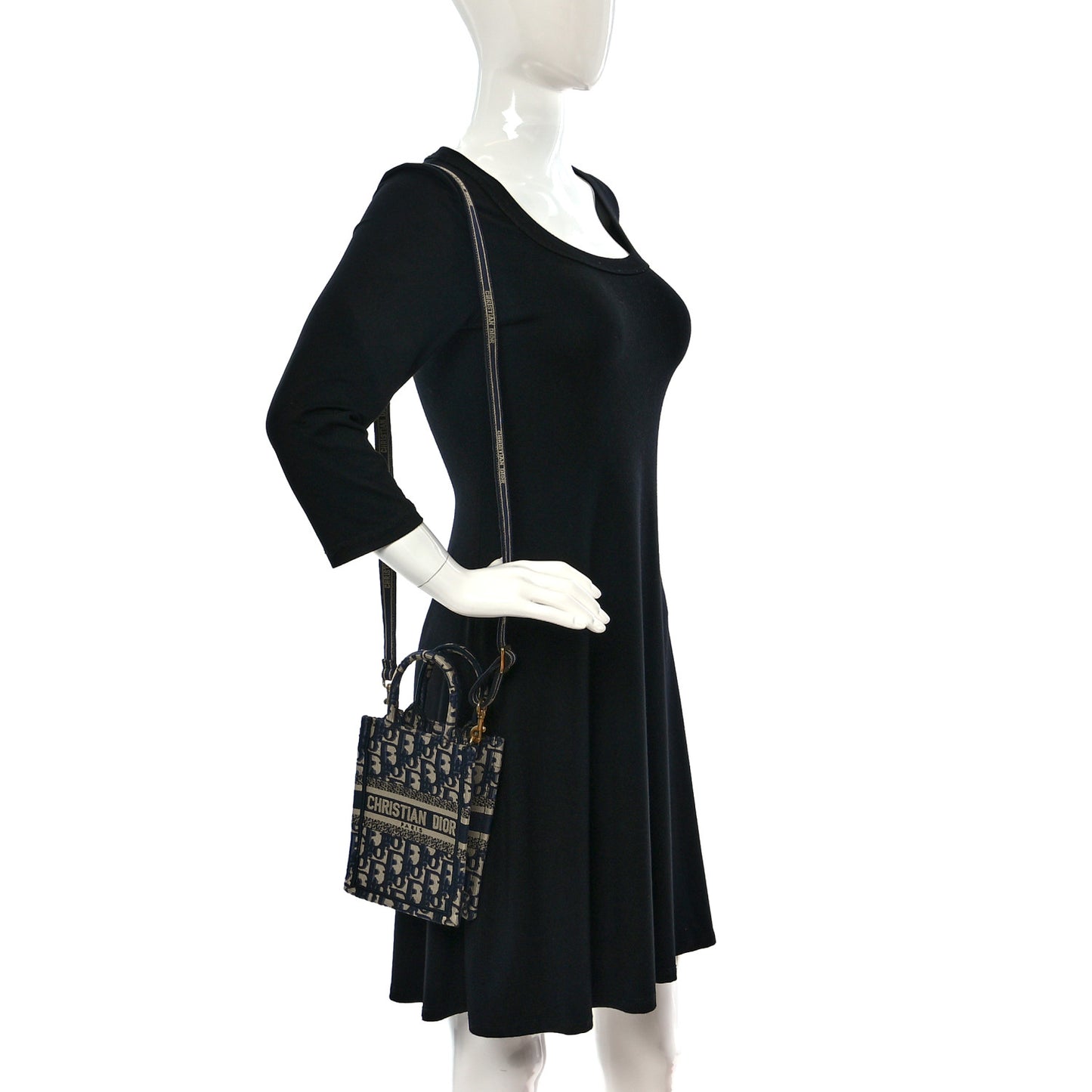 Oblique Mini Book Tote Phone Bag Blue