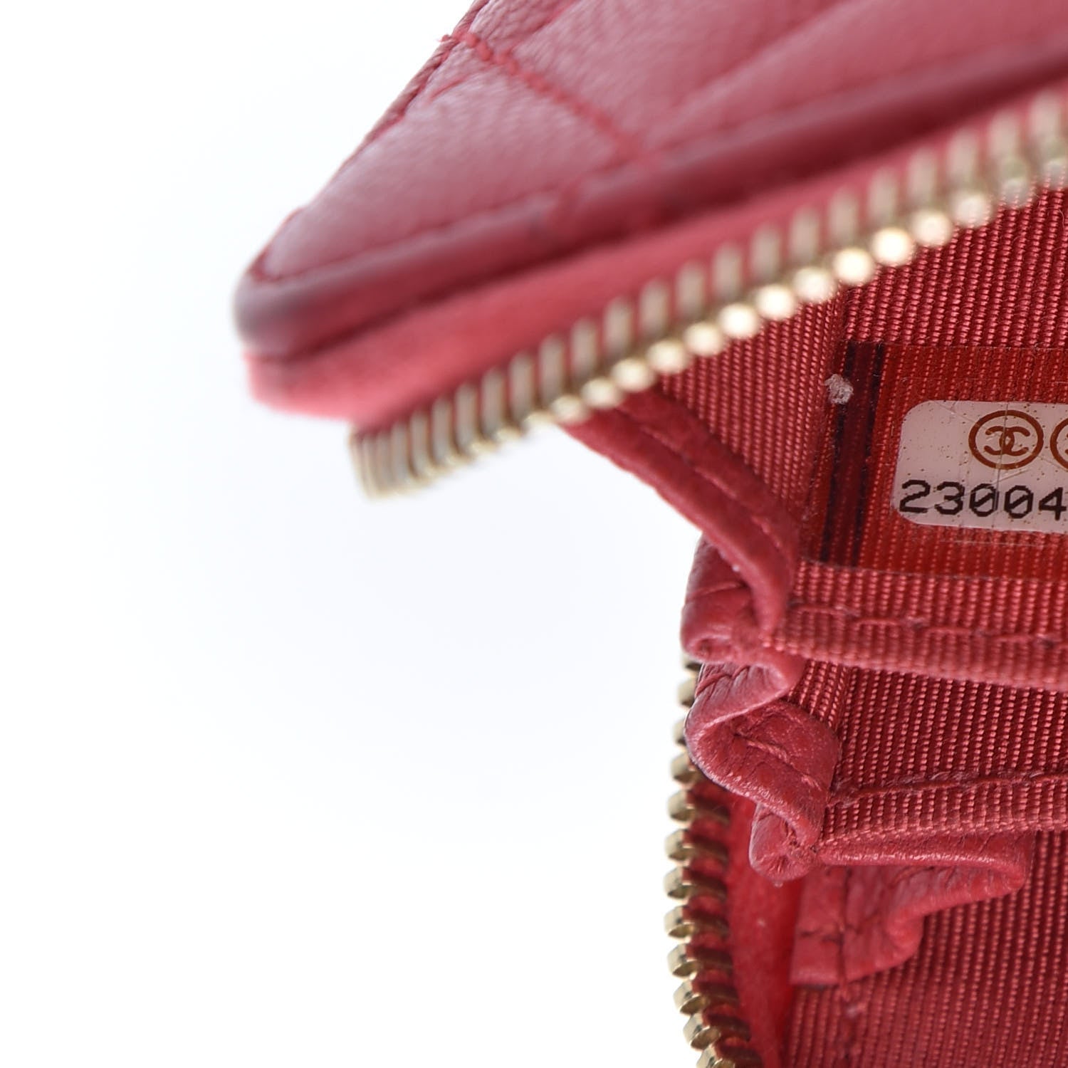 Chanel Caviar Quilted Zip Coin Purse Dark Pink 7 of 8