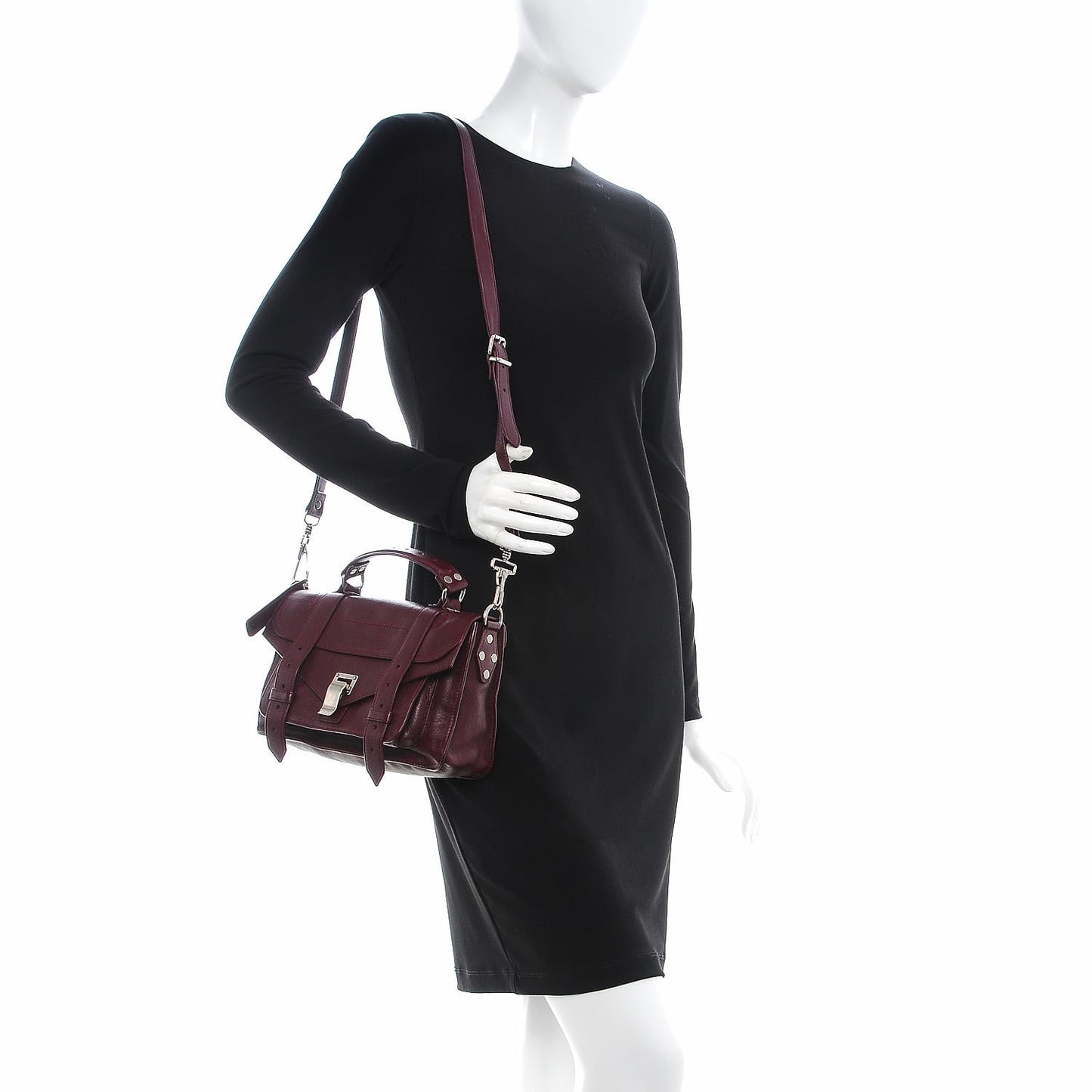 Lambskin Tiny PS1 Satchel Oxblood
