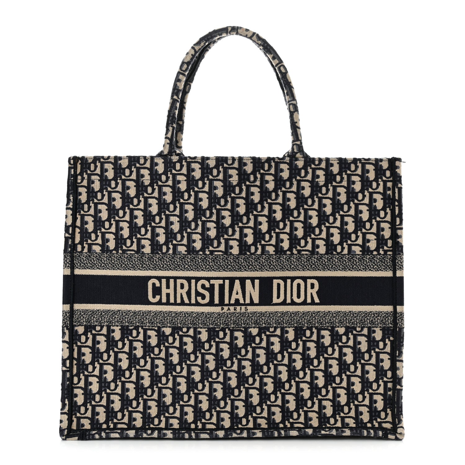 Christian Dior Oblique Large Book Tote Blue Multicolor 1 of 11
