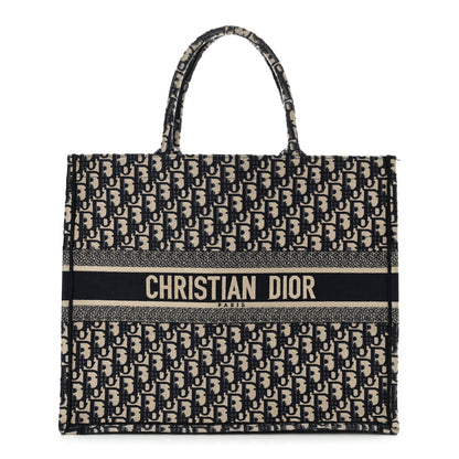 Christian Dior Oblique Large Book Tote Blue Multicolor 1 of 11