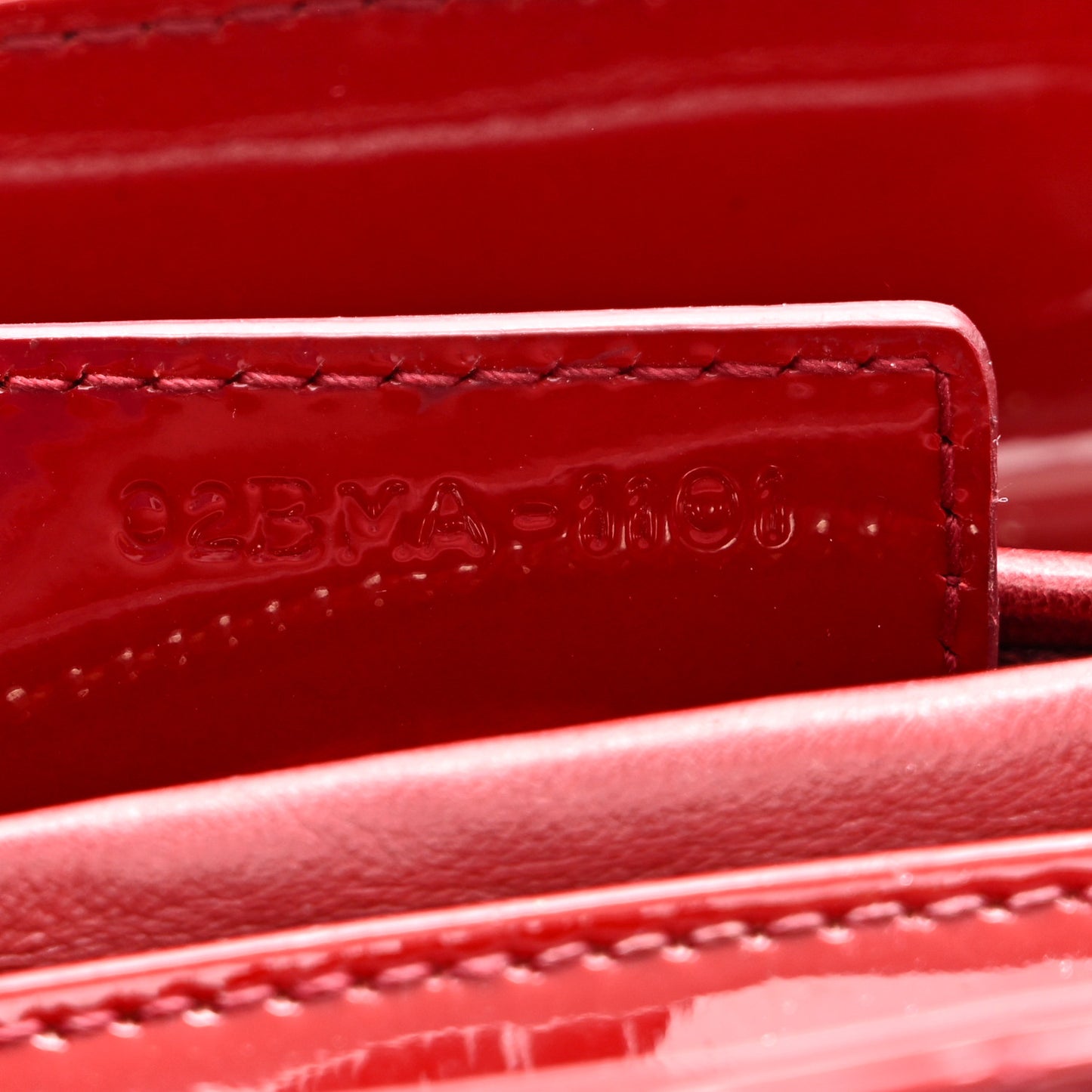 Patent Cannage Medium Lady Dior Burgundy Red