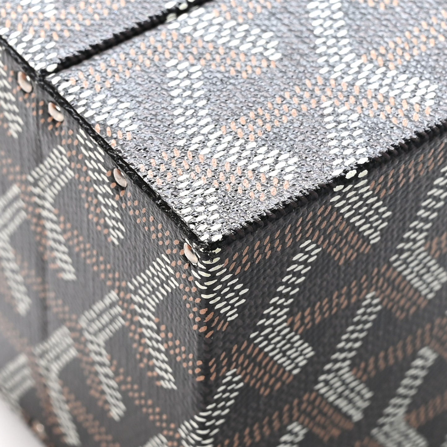 Goyardine Precious Metals Regence Mini Trunk Black