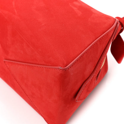 Alaia Suede Mini Le Bouledogue Bag Red 12 of 13