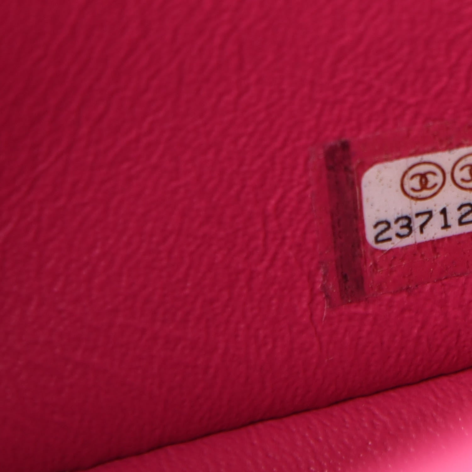 Chanel Lambskin Chevron Quilted Mini Rectangular Flap Fuchsia 7 of 10