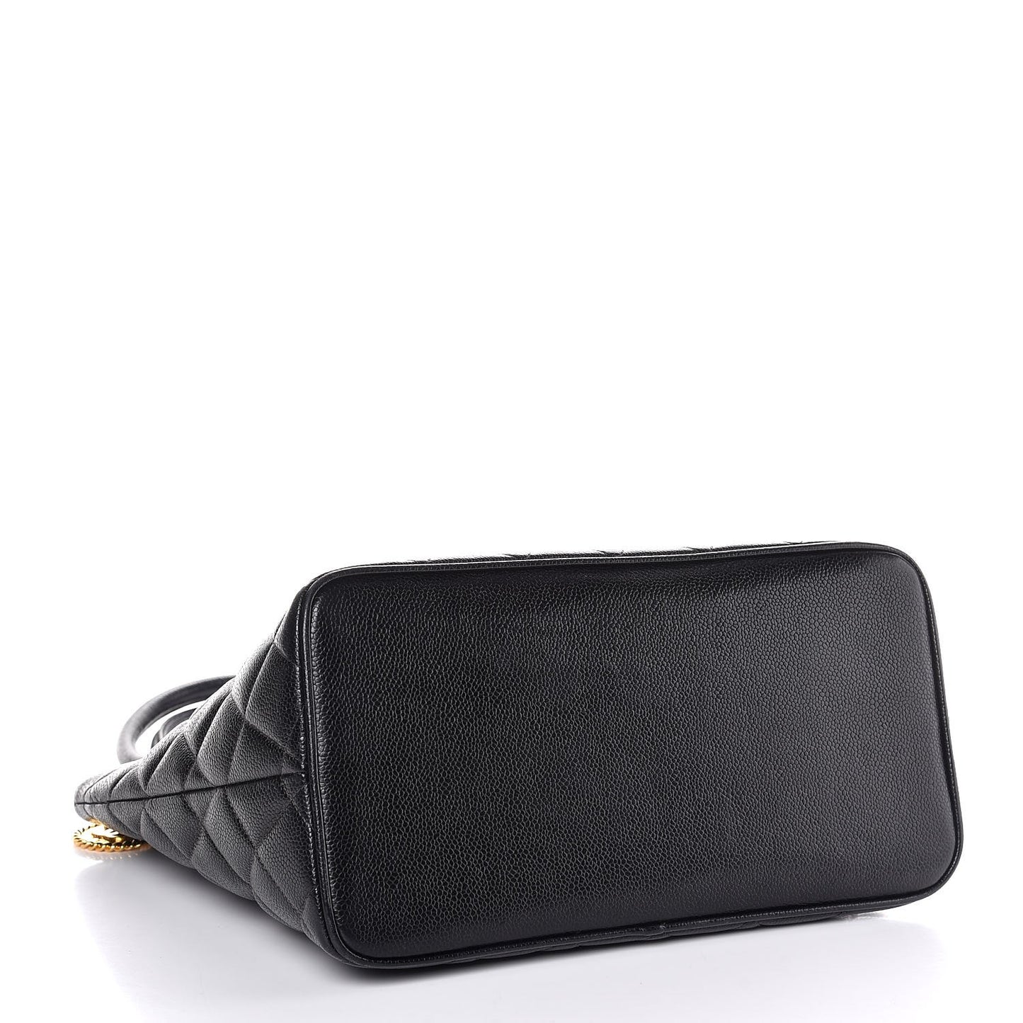 Caviar Quilted Medallion Tote Black