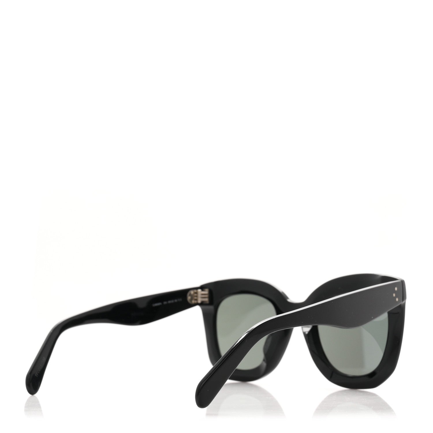 Celine Oversized Round Sunglasses CL4005FN Black 4 of 7