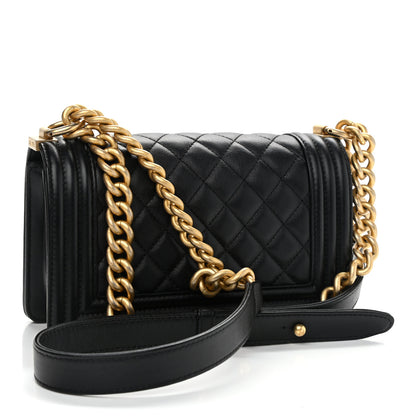 Chanel Calfskin Quilted Small Boy Flap Black 2 of 10
