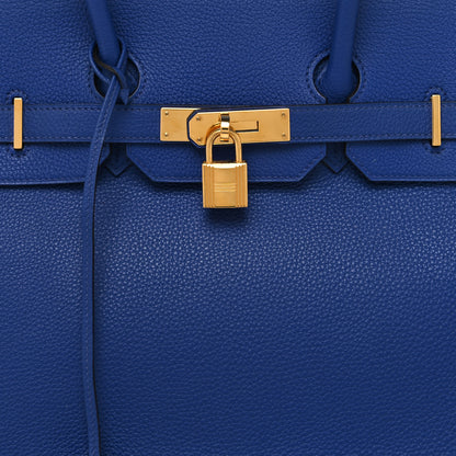 Hermes Togo BIRKIN 35 Bleu Electrique 8 of 13