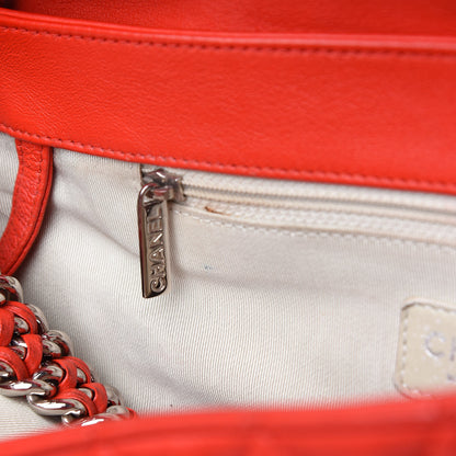Chanel Washed Lambskin Quilted Maxi Chain Around Flap Red 11 of 12